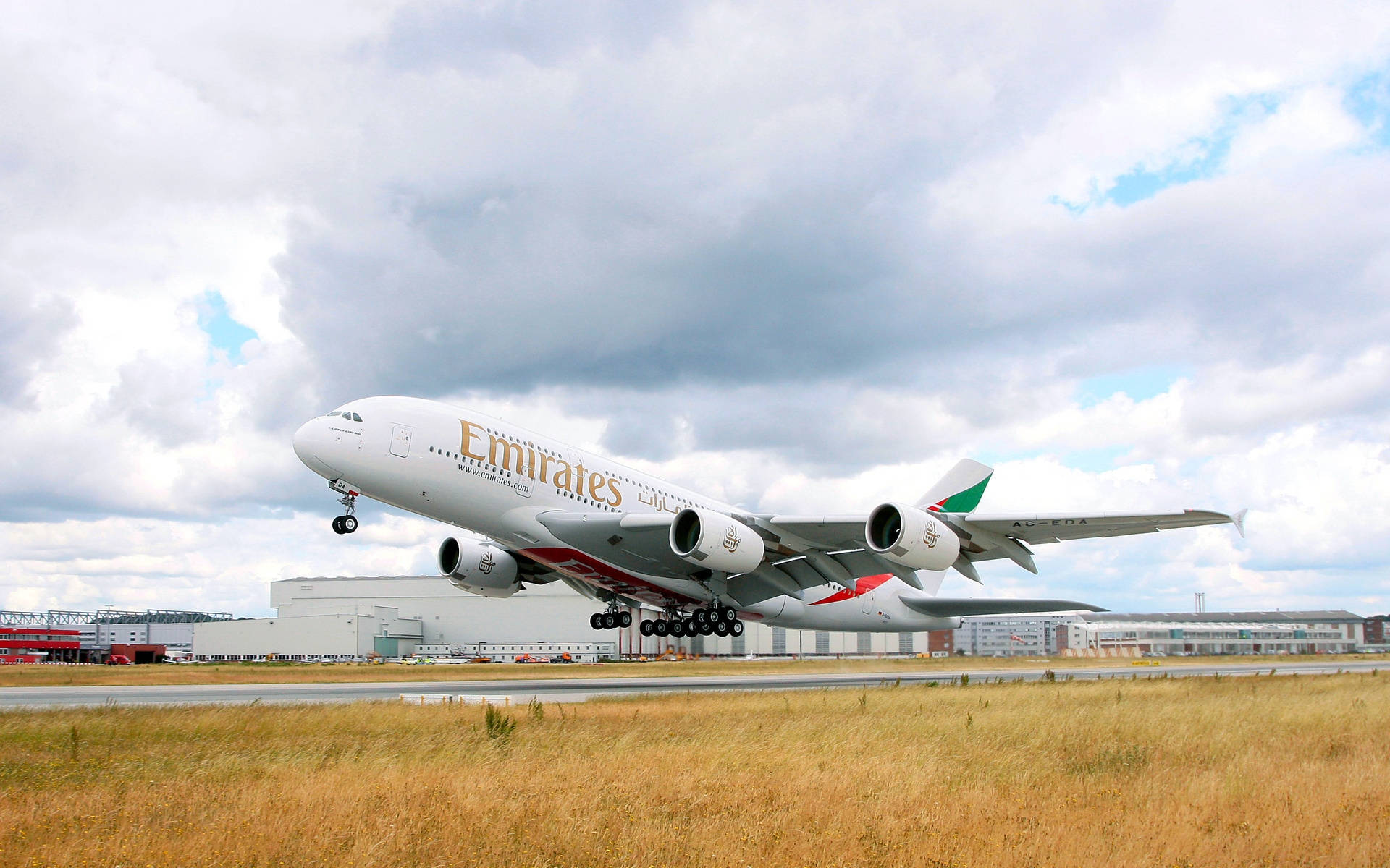 Emirates Flagship Airbus A380 Background