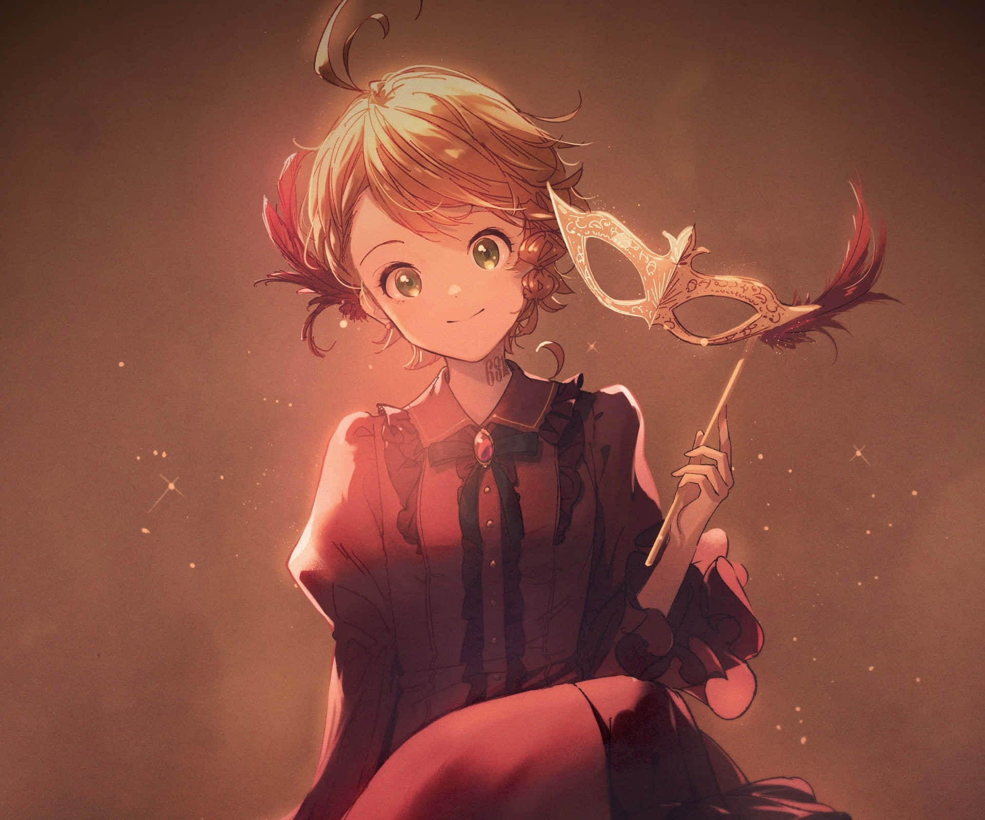 Emma, a brave girl in The Promised Neverland Wallpaper