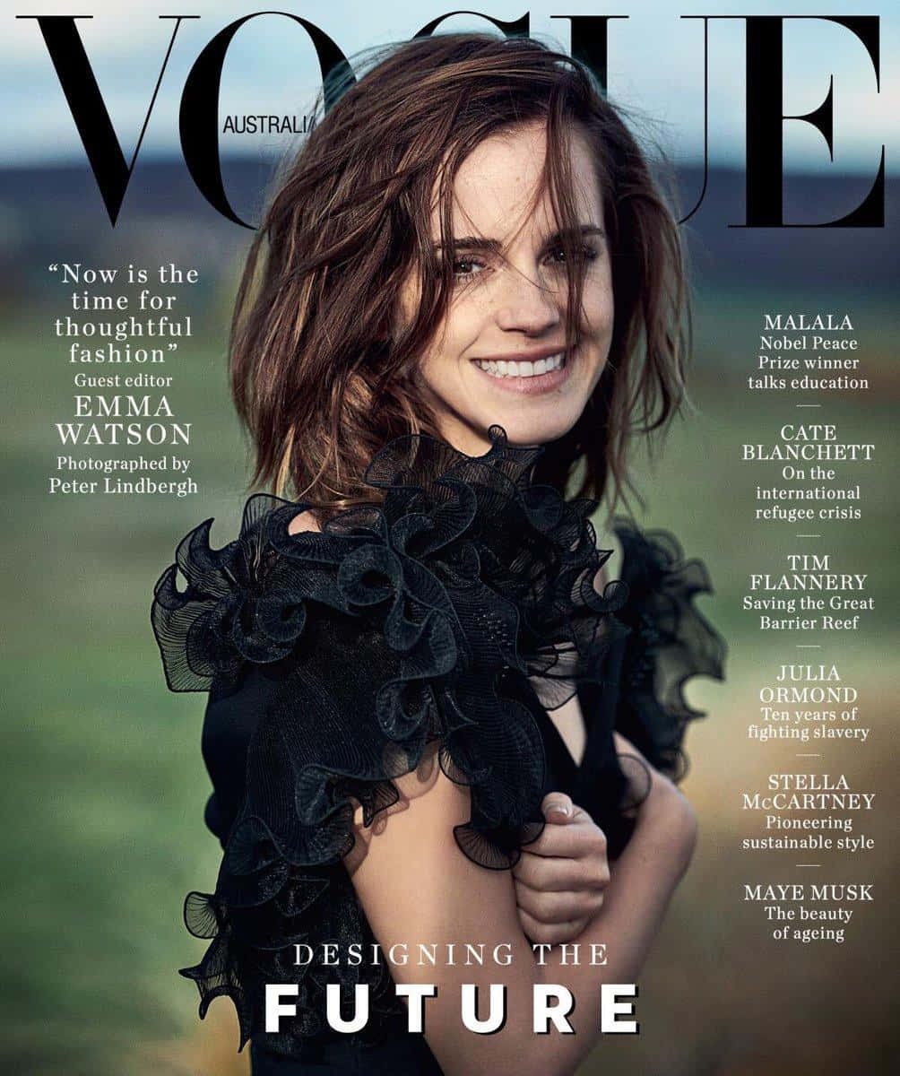 Stunning Beauty: Emma Watson in a Luminous Pose