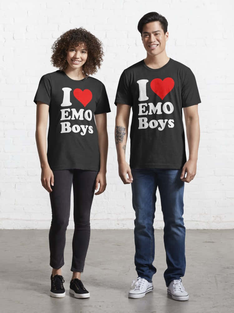 Ichliebe Emo-jungs-t-shirt