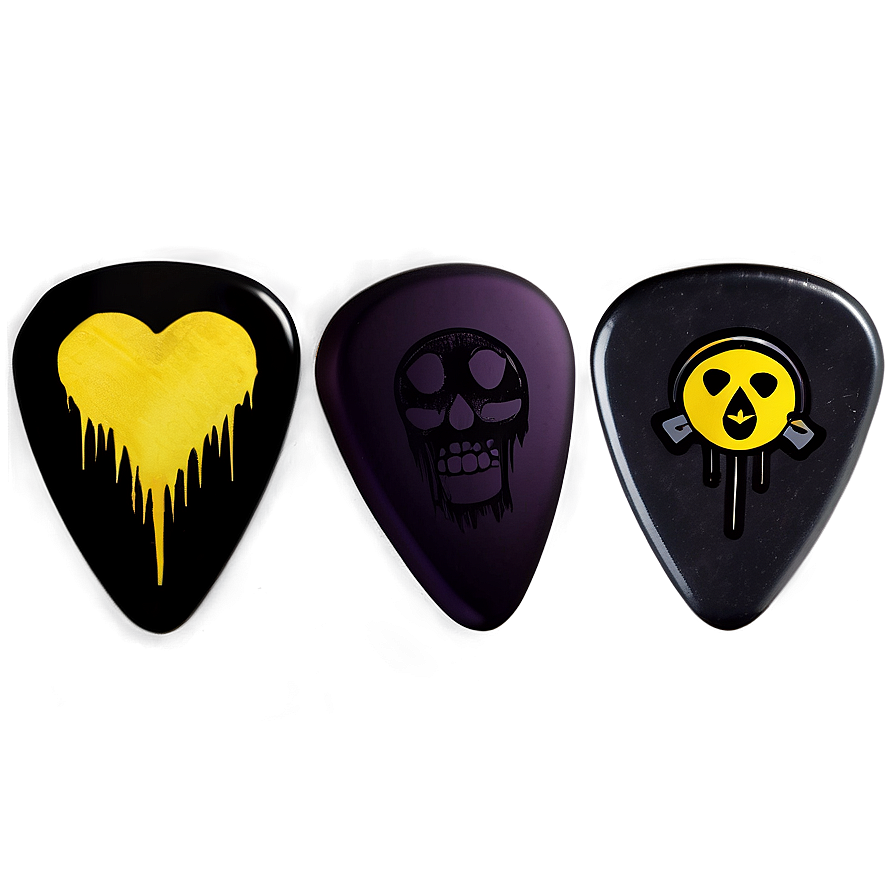 Emo Guitar Pick Png 05212024 PNG