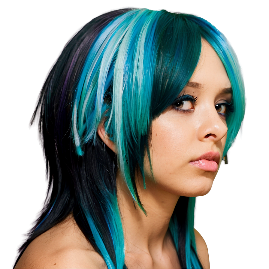 Emo Hair For Cosplay Png 05252024 PNG