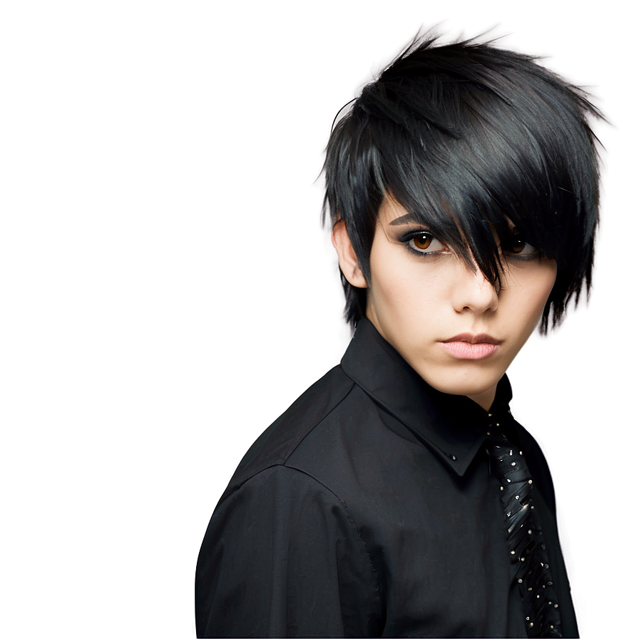 Emo Hair Undercut Style Png Hsa PNG