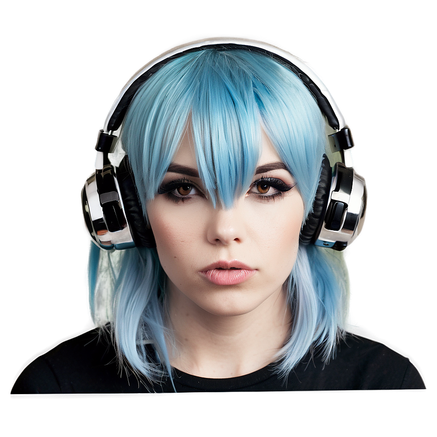 Download Emo Hair With Earmuffs Png 05252024 | Wallpapers.com