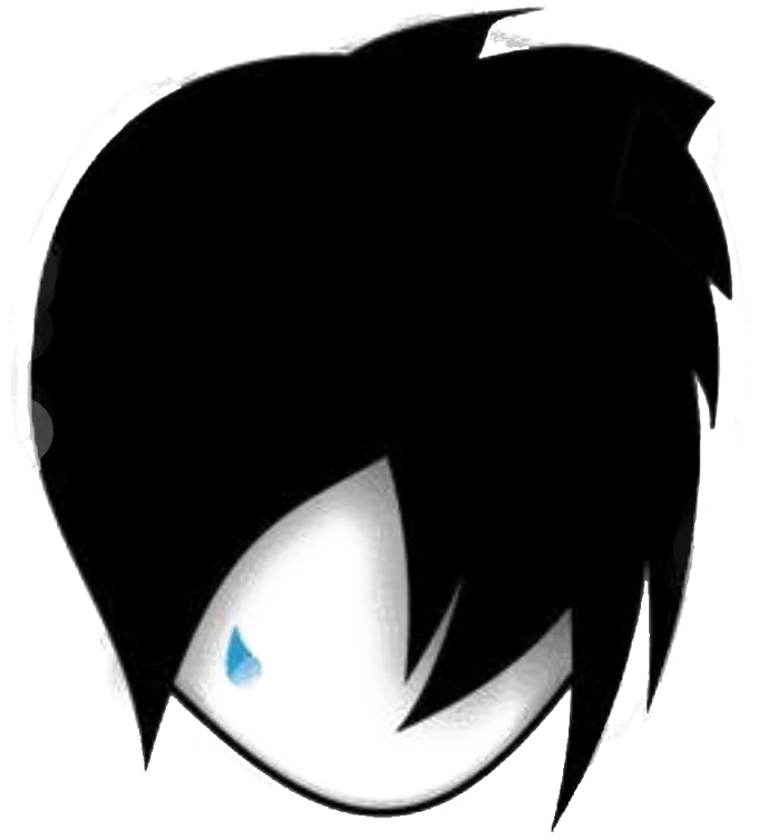 Emo Hairstyle Silhouette PNG