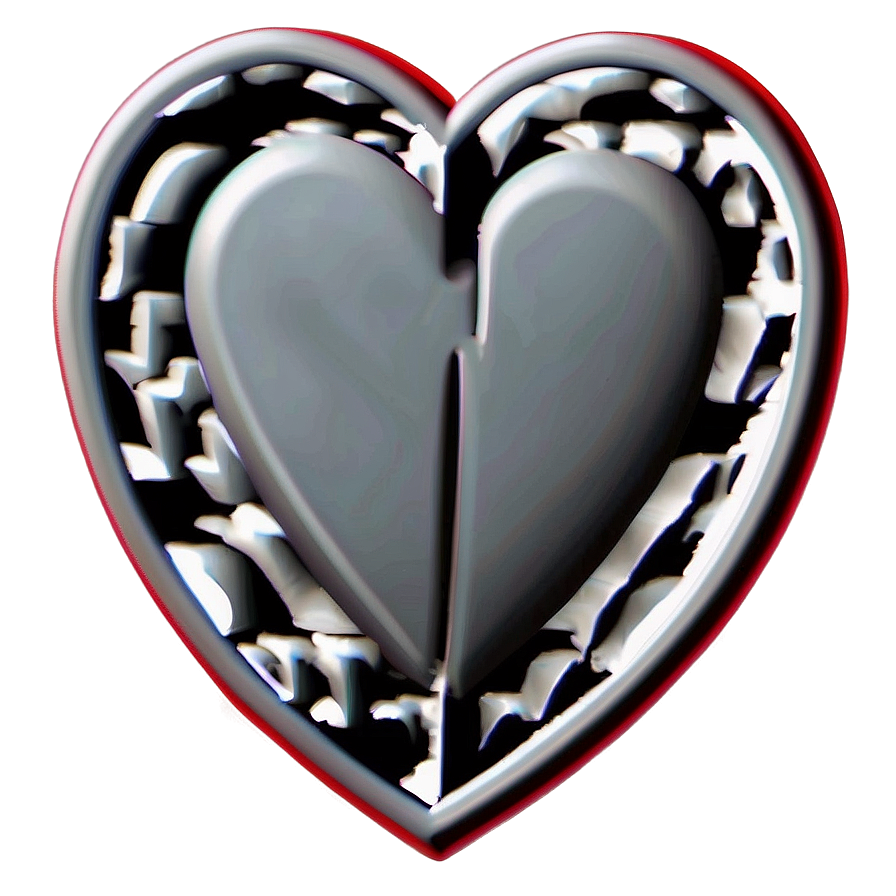 Emo Heart Symbol Png 05212024 PNG