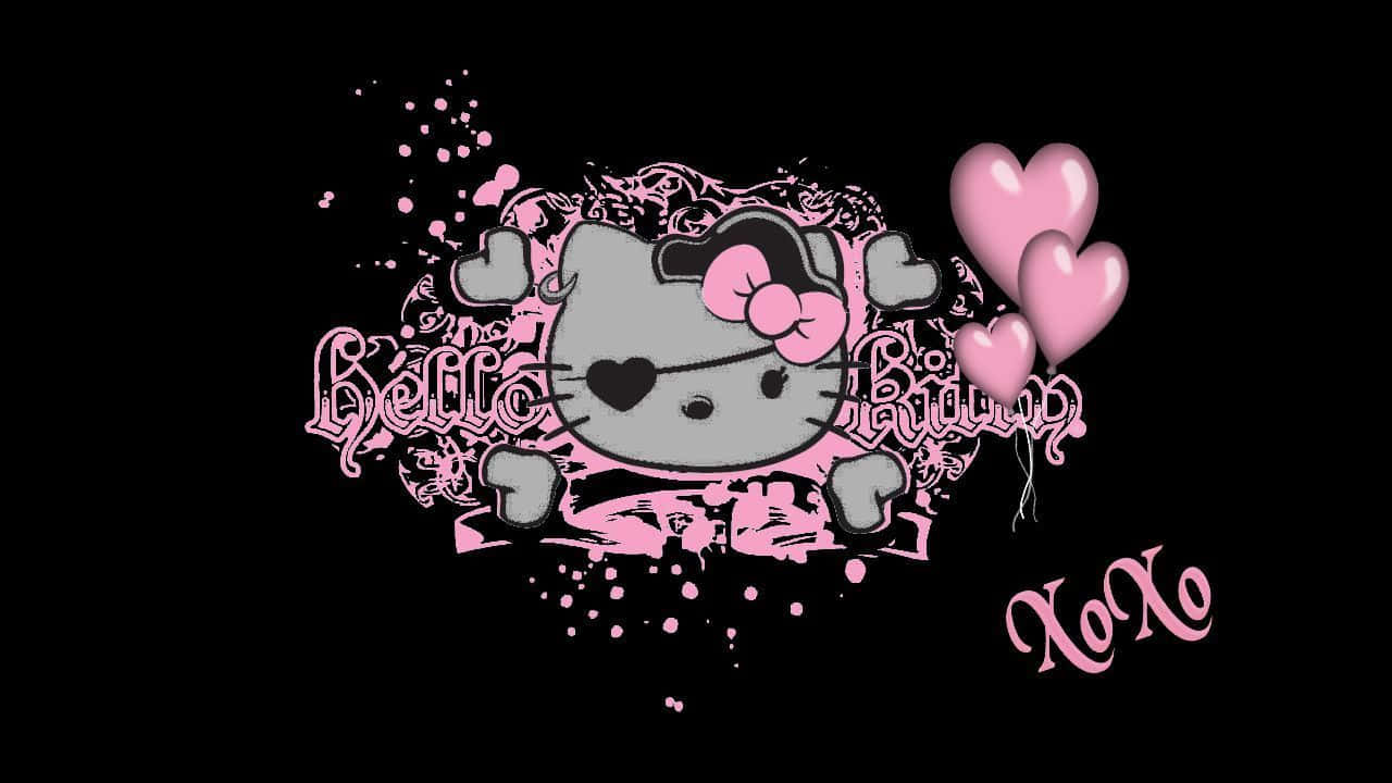 Download Find Emo Hello Kitty's Dark Side Wallpaper