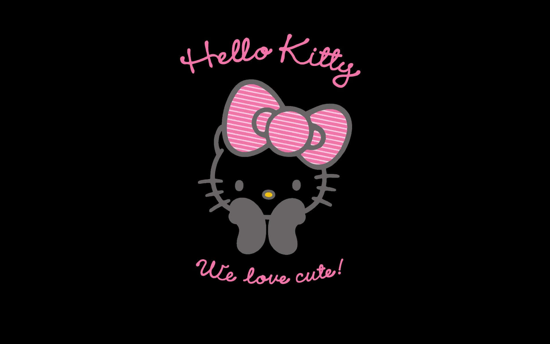 Visdine Følelser Med Hello Kitty. Wallpaper