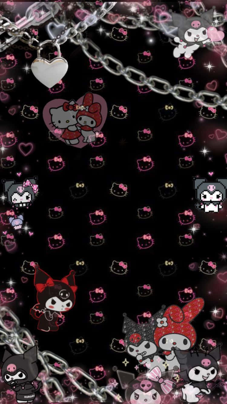 Download Show your emo side with this cute and edgy Hello Kitty