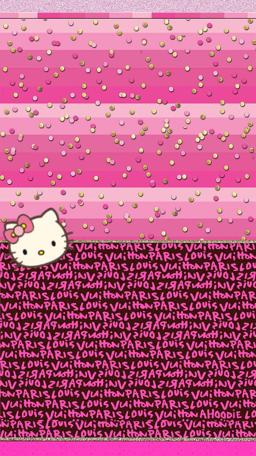 hello kitty lv wallpaper