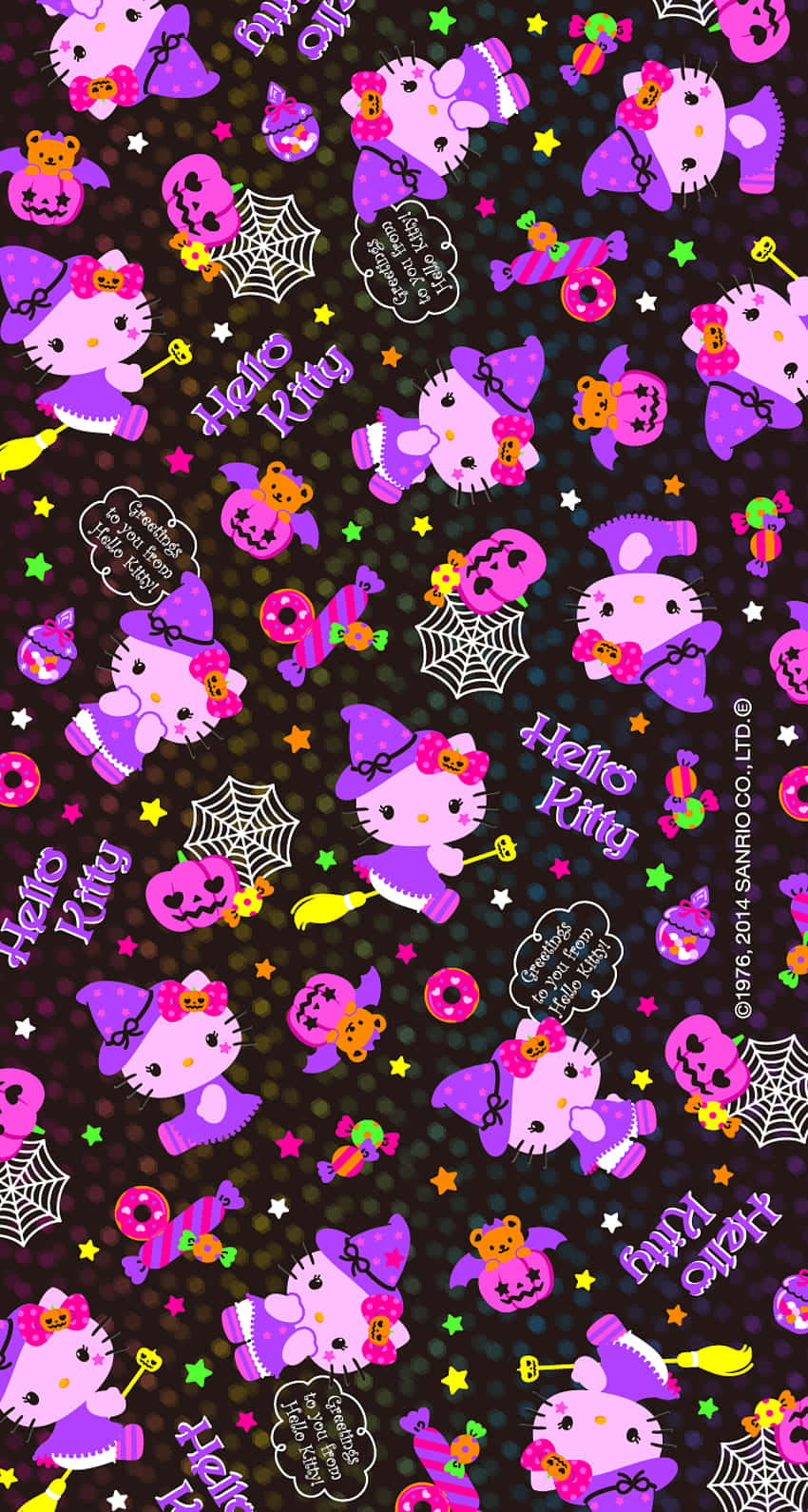 "Be Yourself - Express Your Emotions with Emo Hello Kitty" Wallpaper