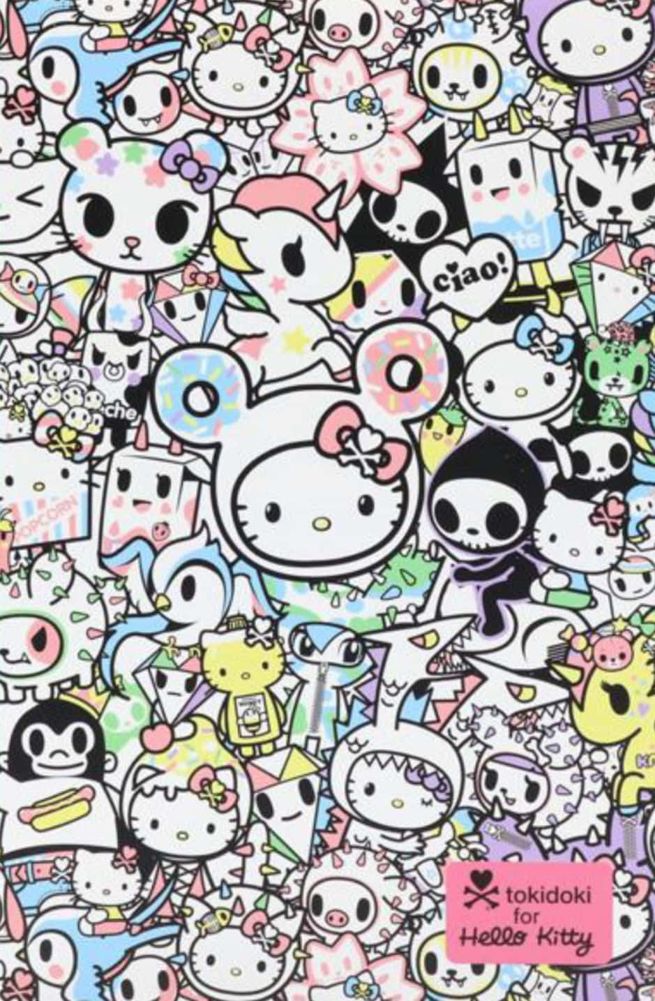 Download Hello Kitty Wallpaper With Gold And Pink Stripes