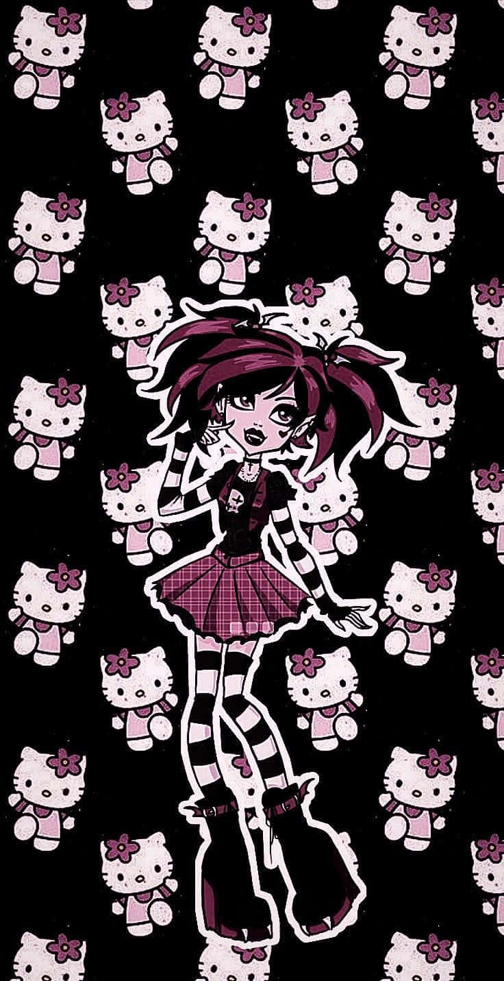 Details 57+ goth hello kitty wallpaper - in.cdgdbentre