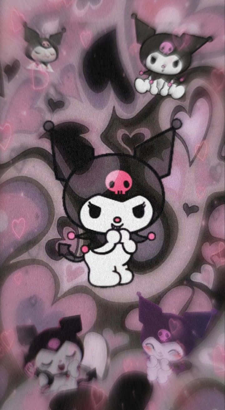 !Bliv med Emo Hello Kitty på en oplevelse af sjov og selvudtryk! Wallpaper