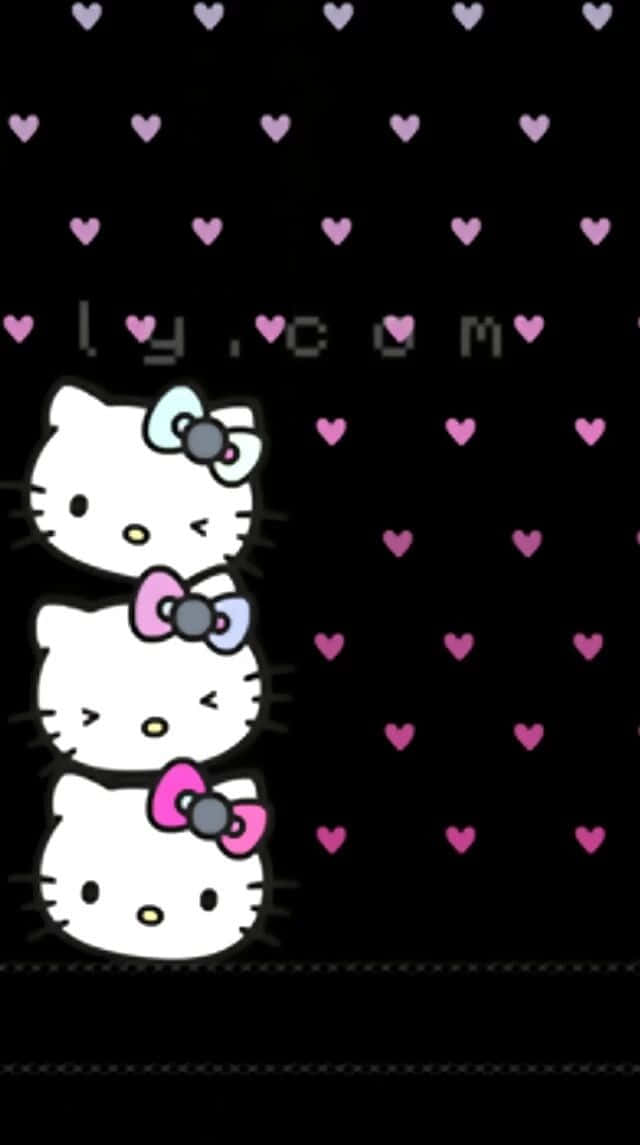 Emo Hello Kitty 640 X 1145 Wallpaper