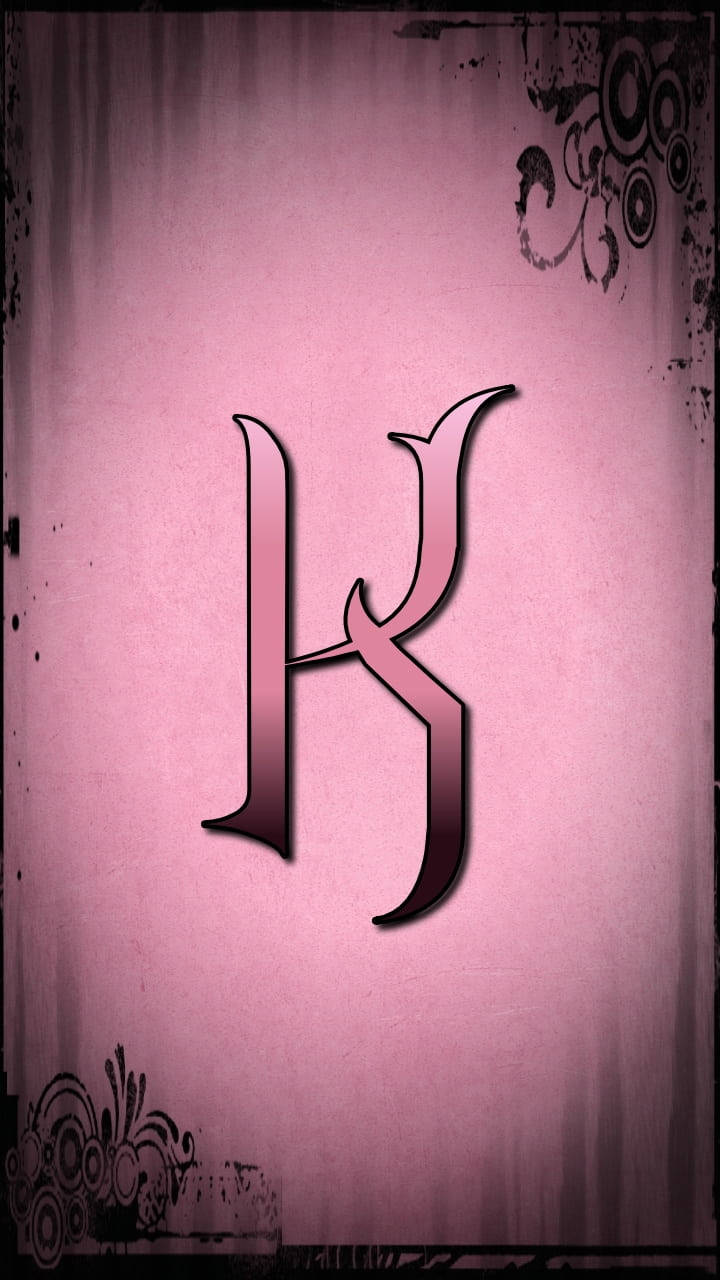 Emo Pink K Alphabet Picture