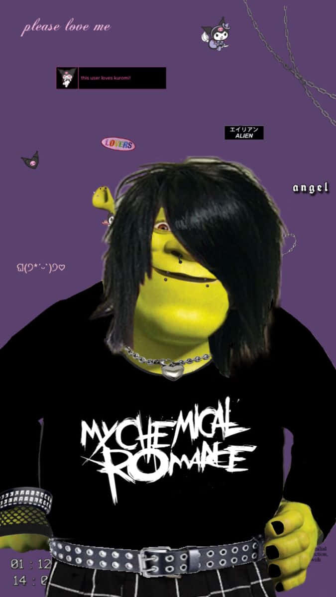Emo Shrek My Chemical Romance Wallpaper