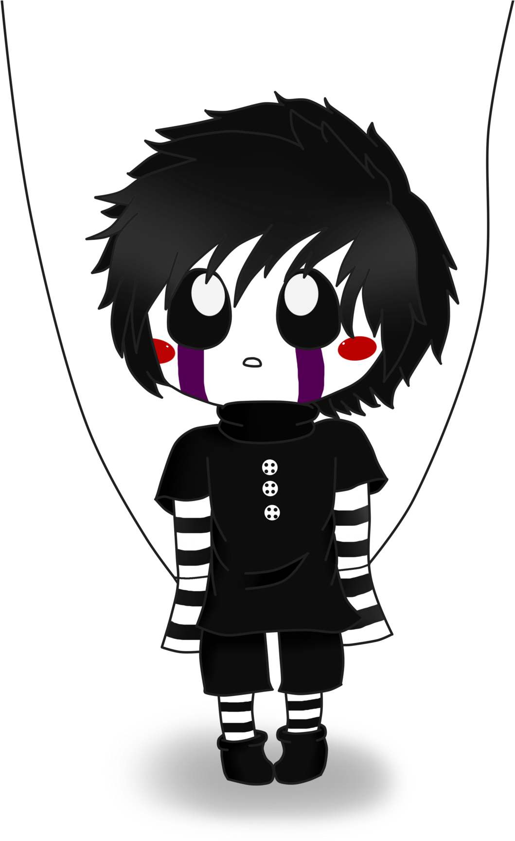 Download Emo Style Animated Puppet | Wallpapers.com