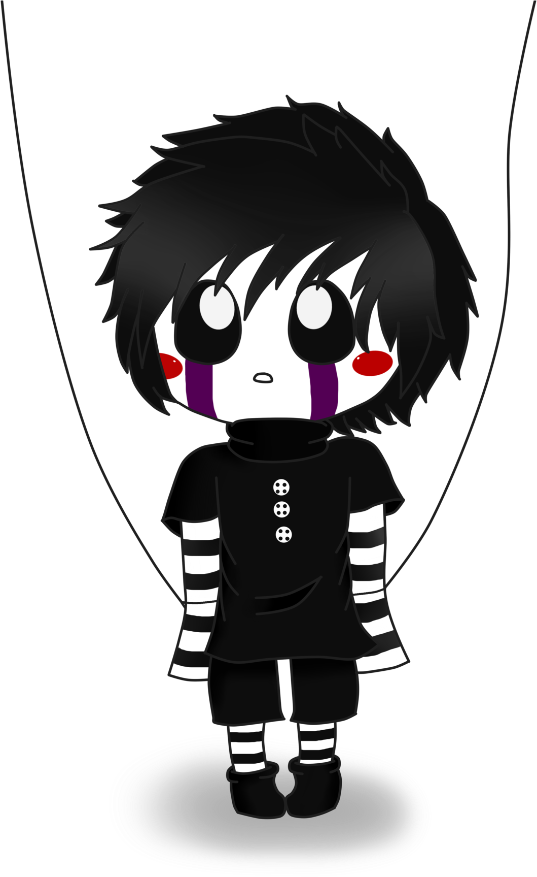 Emo Style Animated Puppet PNG