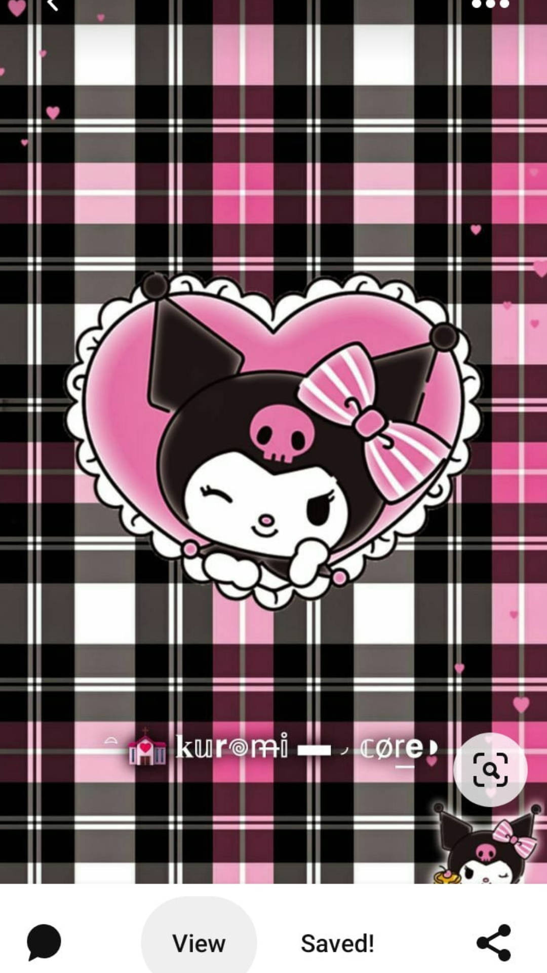 Download Emo-style My Melody Kuromi Background Wallpaper 