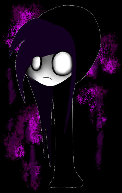 Emo Styled Character Illustration PNG