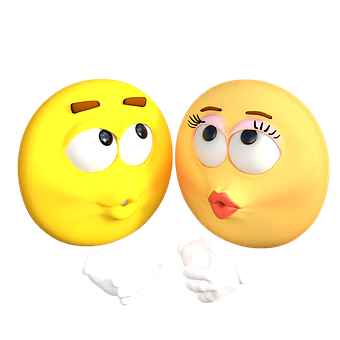 Emoji Couple Expression3 D PNG
