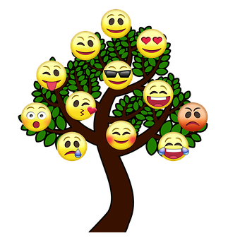 Emoji Expression Tree PNG
