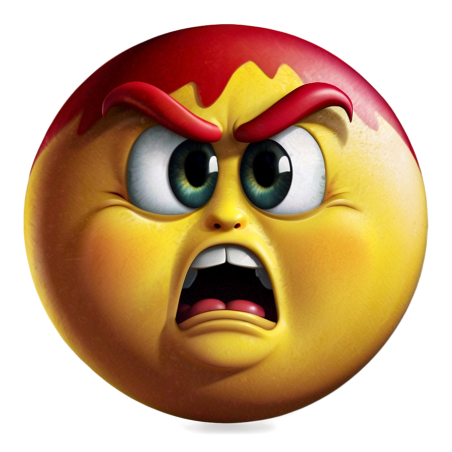 Download Emoji Face Feeling Angry Png 05252024 | Wallpapers.com