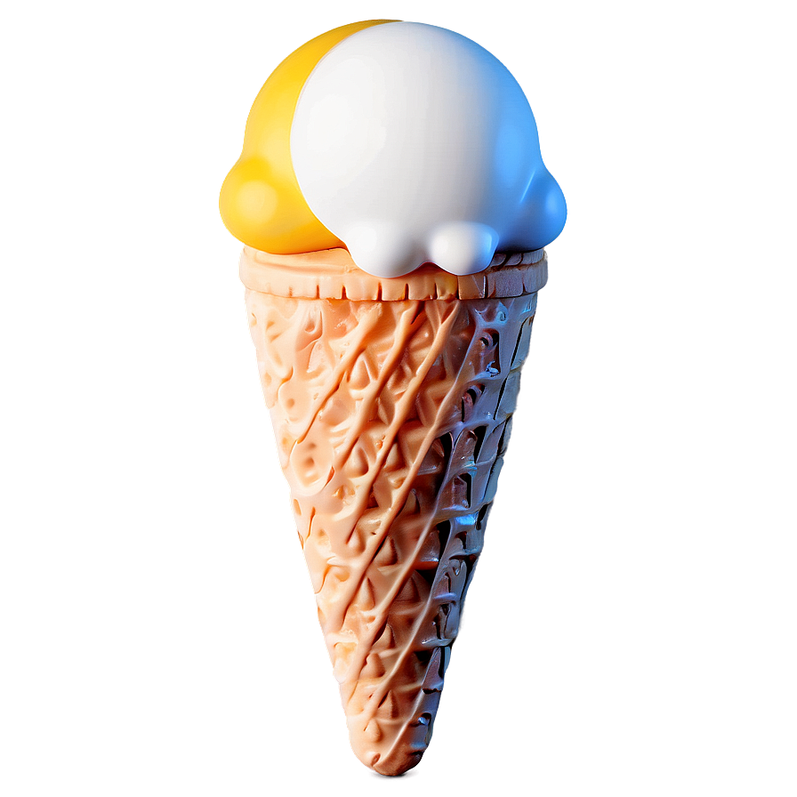 Download Emoji Ice Cream Cone Png Jen7 | Wallpapers.com