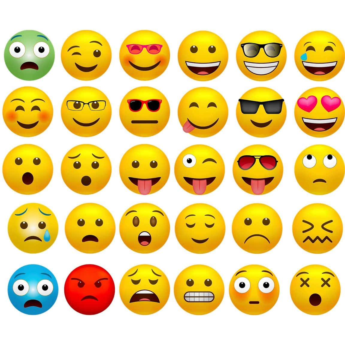 Immaginidi Reazioni Facciali Con Emoji