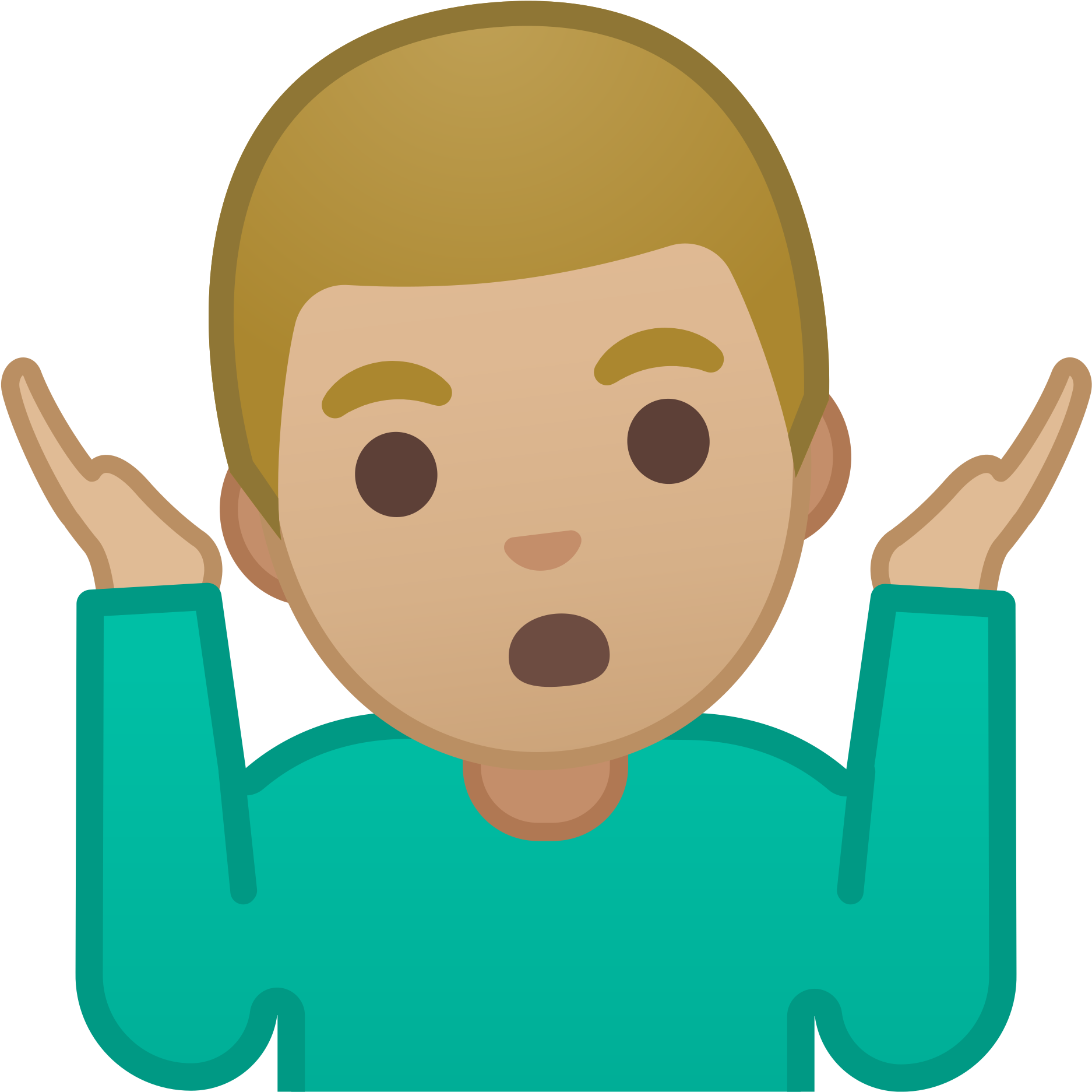 Emoji Shrug Gesture Illustration PNG