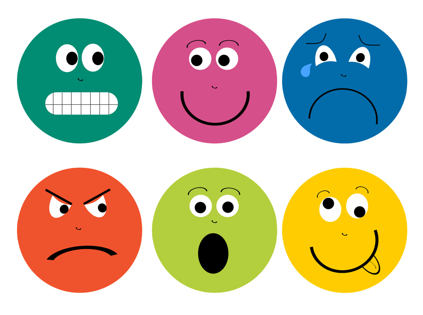Emotion Emoji Different Colors Picture