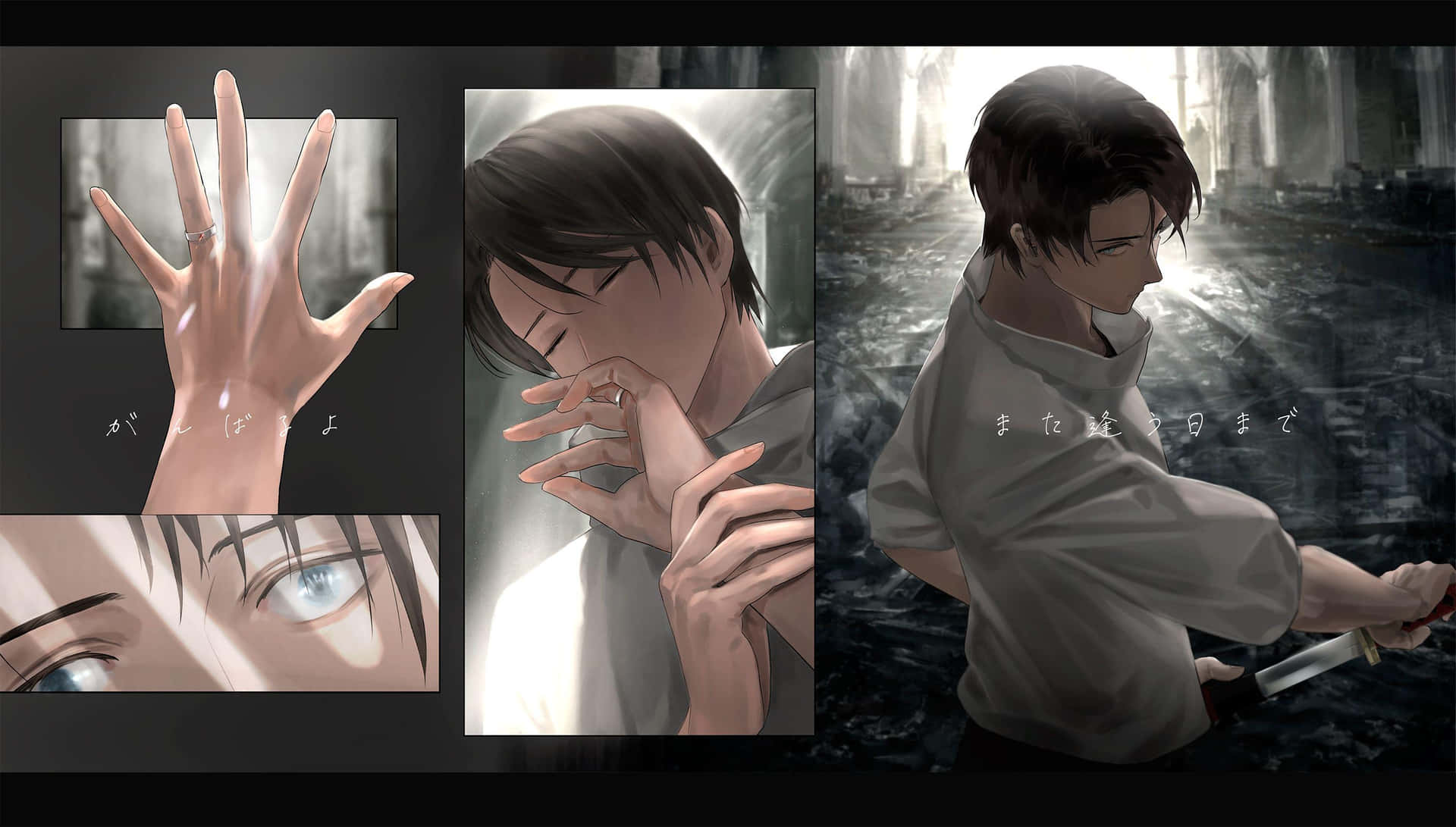 Emotional Anime Collage Wallpaper