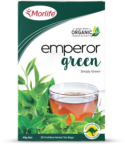 Emperor Green Organic Tea Product Packaging PNG
