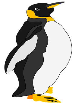 Emperor Penguin Illustration PNG