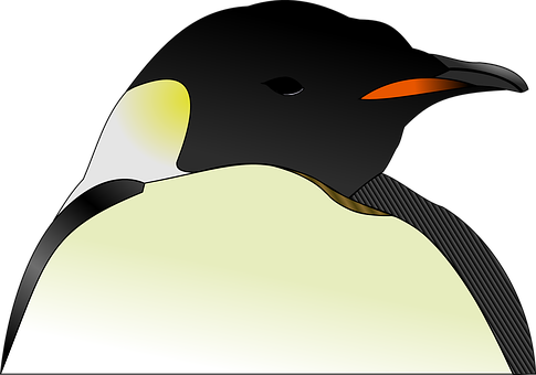 Emperor Penguin Vector Artwork PNG