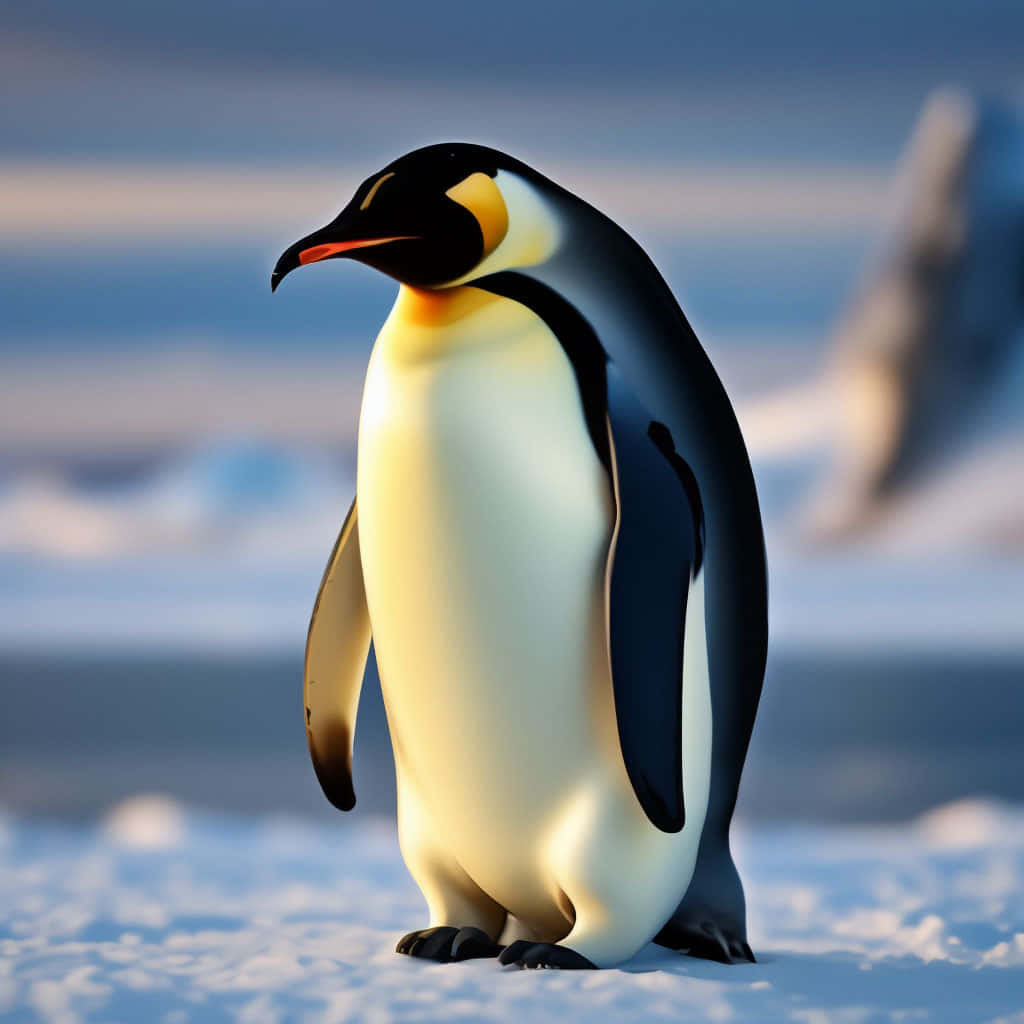 Emperor Penguinin Antarctic Light Wallpaper