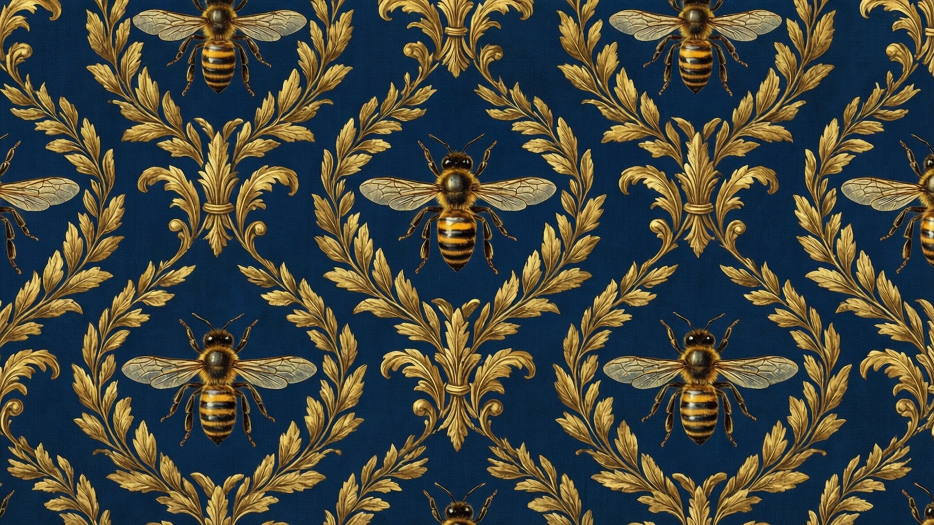 Empire-Bienenmuster Wallpaper