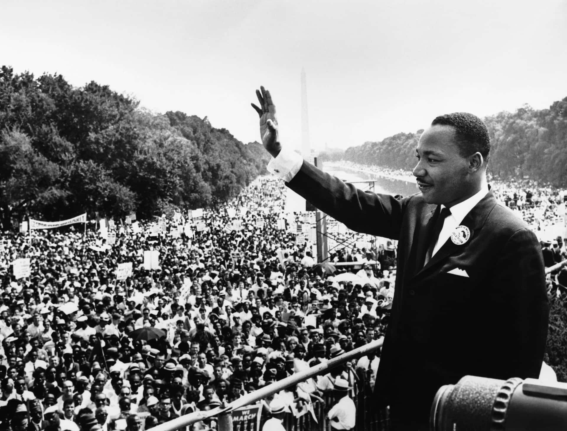 Empowering Martin Luther King Wave Background