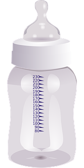 Empty Baby Bottle Vector PNG