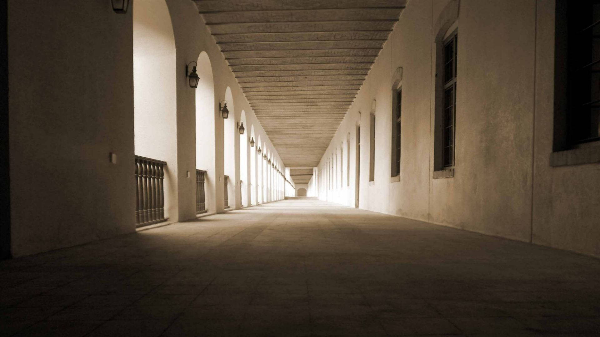 Empty Baghdad Corridor