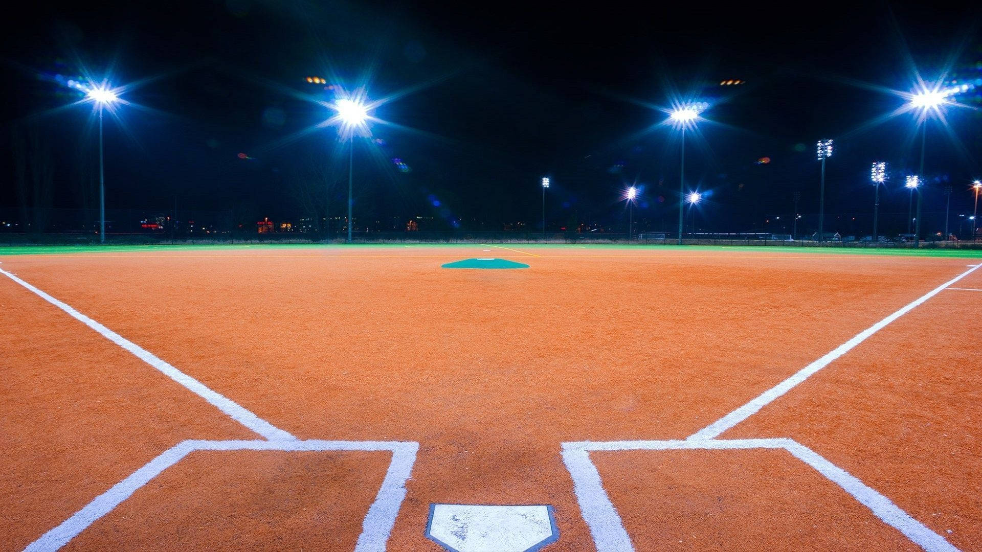 “Enjoy the Empty View of a Baseball Stadium” Wallpaper