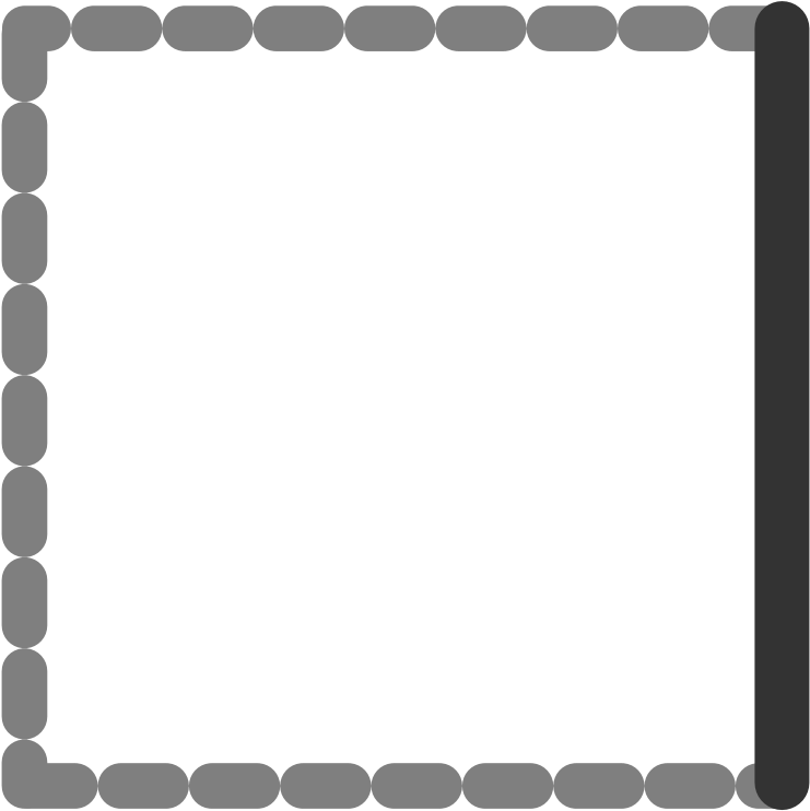 Empty Black Border Frame PNG