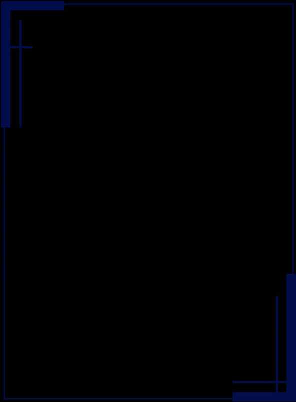 Empty Blue Frame Design PNG