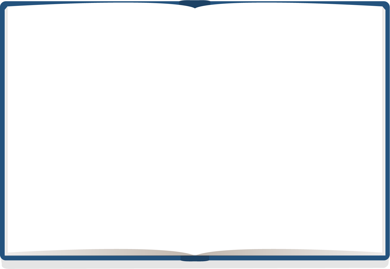 Empty Blue Frameon White Background PNG