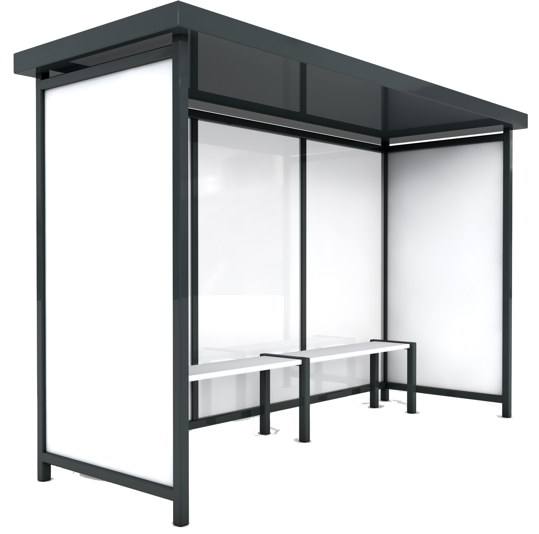 Empty Bus Shelter Advertisement PNG