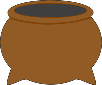 Empty Cauldron Clipart PNG