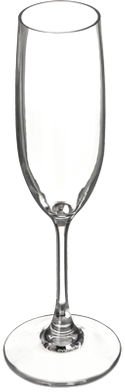Empty Champagne Flute Glass PNG