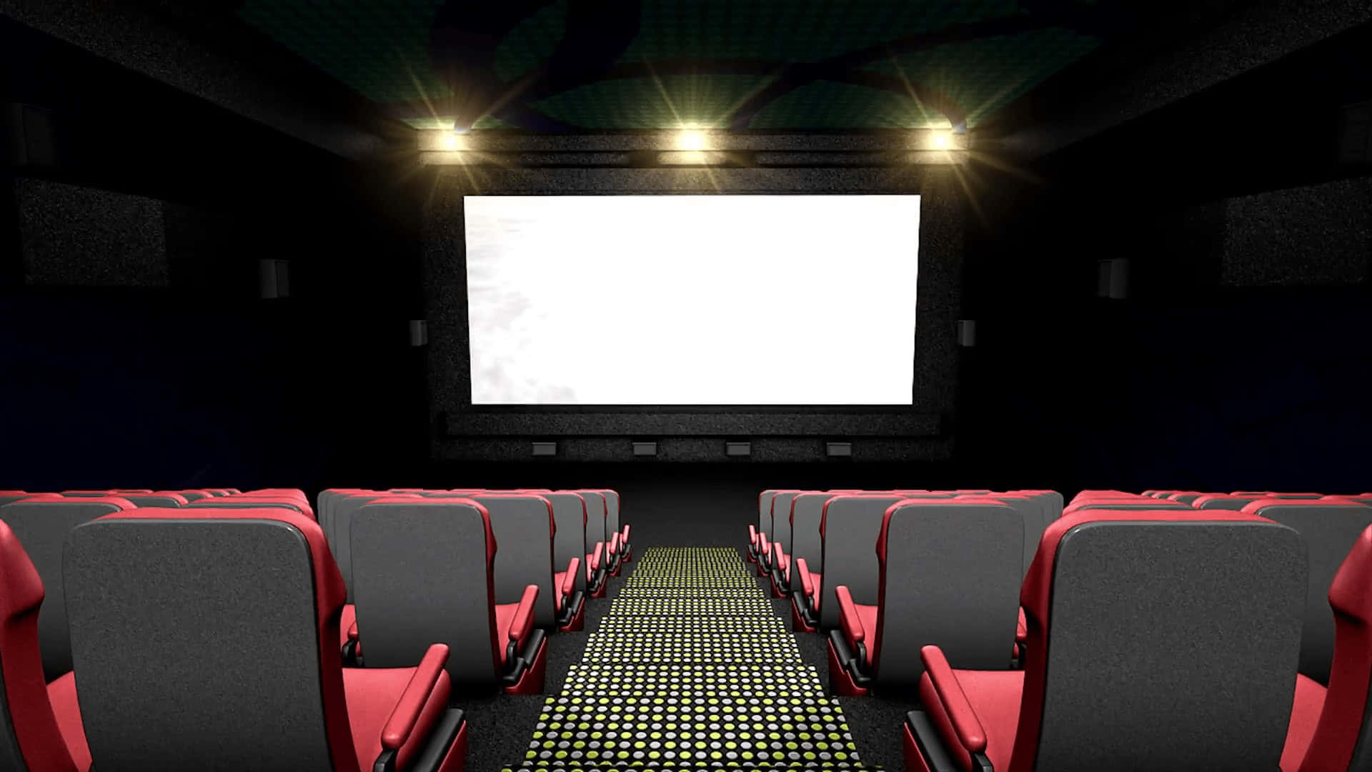 Empty Cinema Hall Wallpaper