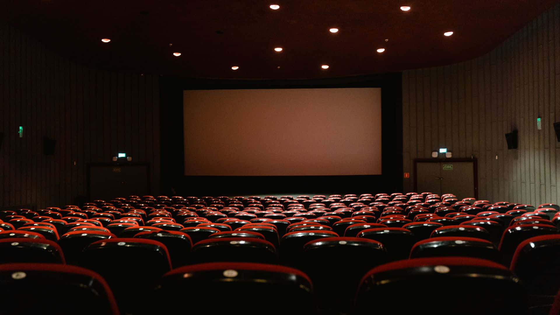 Empty Cinema Hall Interior Wallpaper